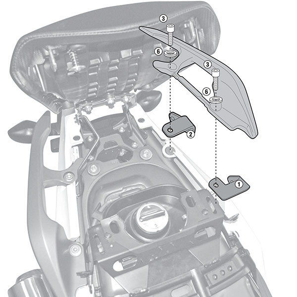 Image of Givi 1111KIT Specific Kit - Honda NC700 X / S