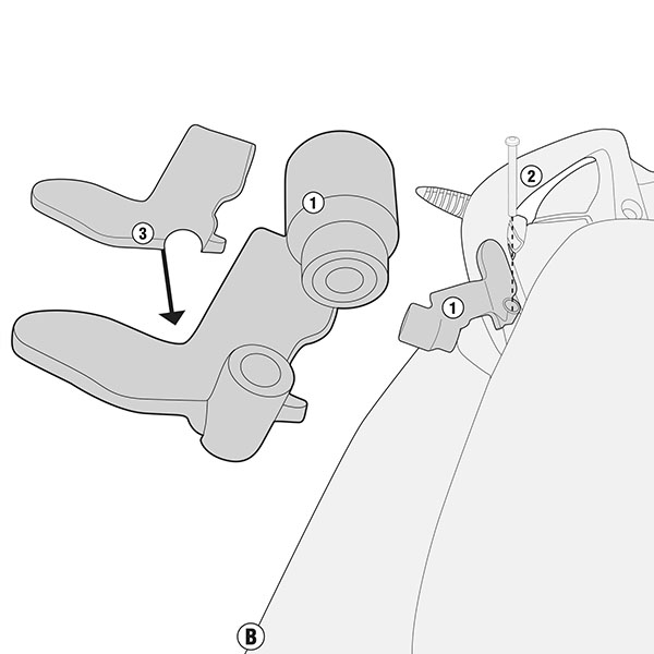 Image of Givi PLR5118KIT Specific Kit - BMW F800 R