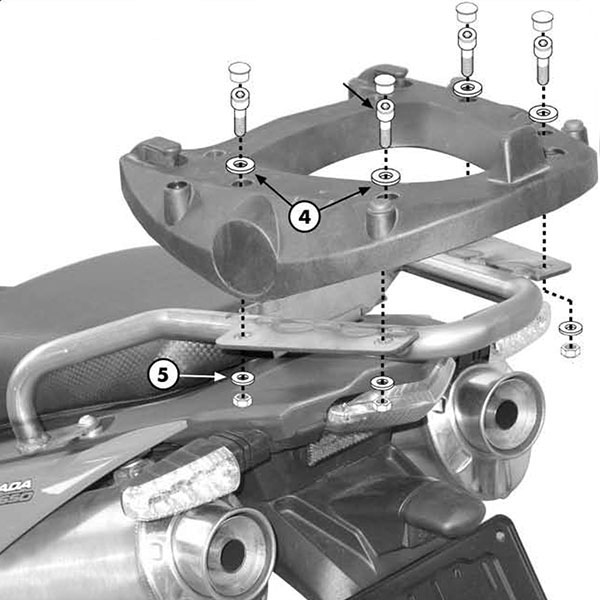 Image of Givi SR79 Monokey Adaptor Plate - Aprilia Pegaso 650 Strada / Trial