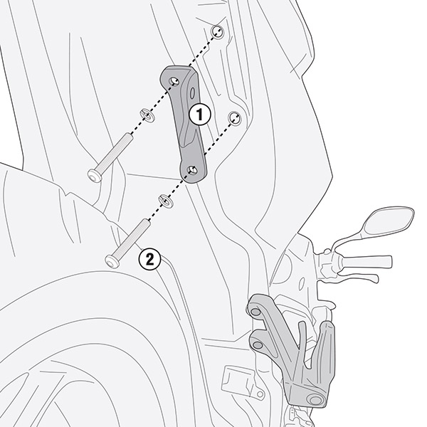 Image of Givi 1173KIT Specific Kit - Honda CB650 R (2019)