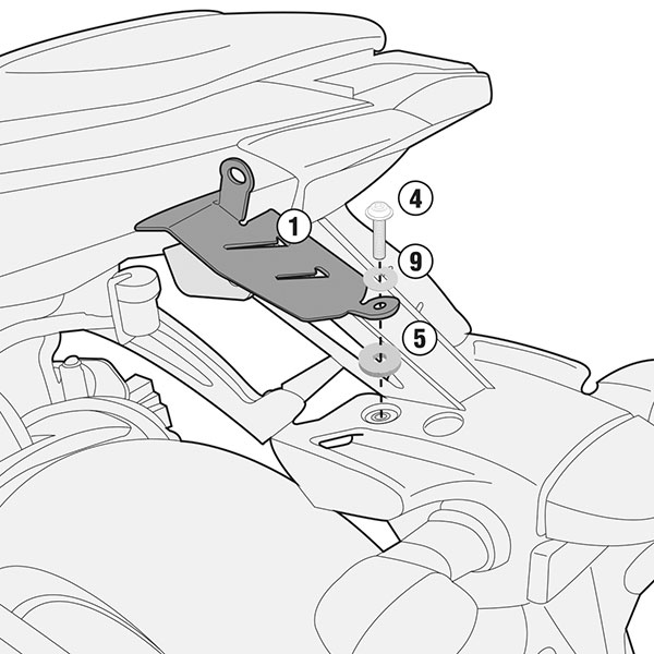 Image of Givi 2118KIT Specific Kit - Yamaha MT-07