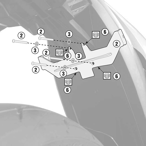 Image of Givi 3110KIT Specific Kit - Suzuki GSX S1000 / F