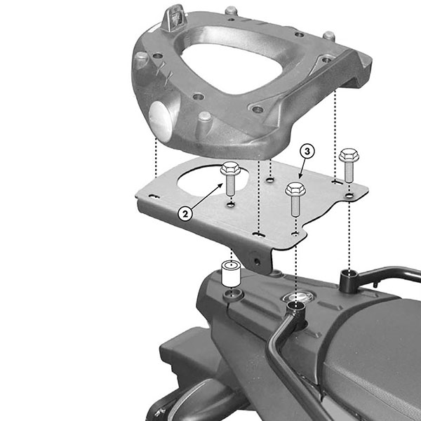 Image of Givi E194M Monolock Adaptor Plate - BMW F650 / 800 GS