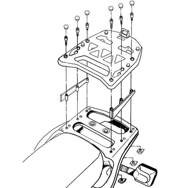 Givi E210 Monokey Adaptor Plate - Honda XRV750 Africa Twin