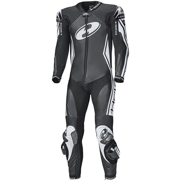 Image of Held Full-Speed 1 Piece Leather Suit - Black / White
