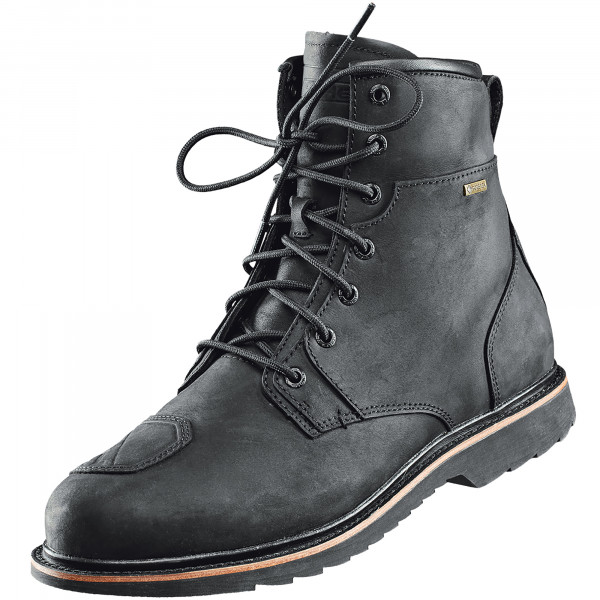 Black leather gore tex boots deals
