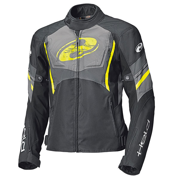 Image of Held Baxley Top Textile Jacket - Black / Fluo Yellow