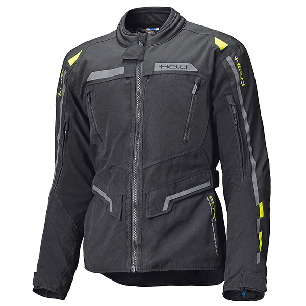Image of Held Traveller Top Textile Jacket - Black / Fluo Yellow