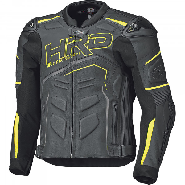 Held Safer 2 Leather Jacket - Black / Fluo Yellow - FREE UK DELIVERY