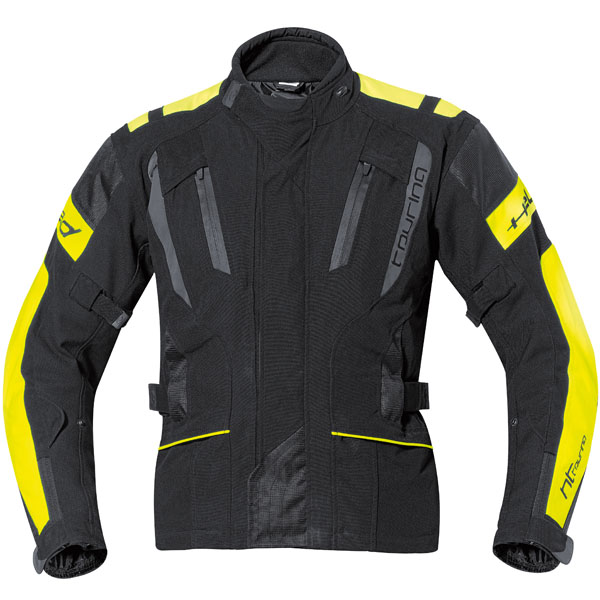 Image of Held 4-Touring Textile Jacket - Black / Fluorescent Yellow