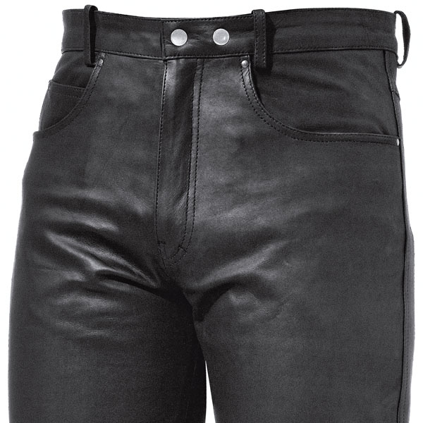 Held Ladies Cooper Leather Jeans - Black - FREE UK DELIVERY