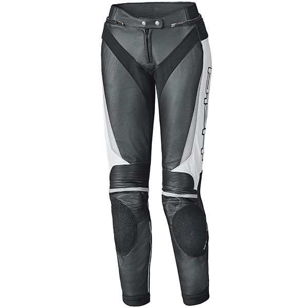 Held Ladies Lane 2 Leather Trousers Black White FREE UK DELIVERY