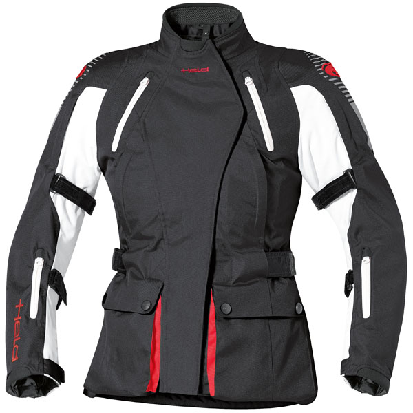 Image of Held Ladies Tamira Textile Jacket - Black / White