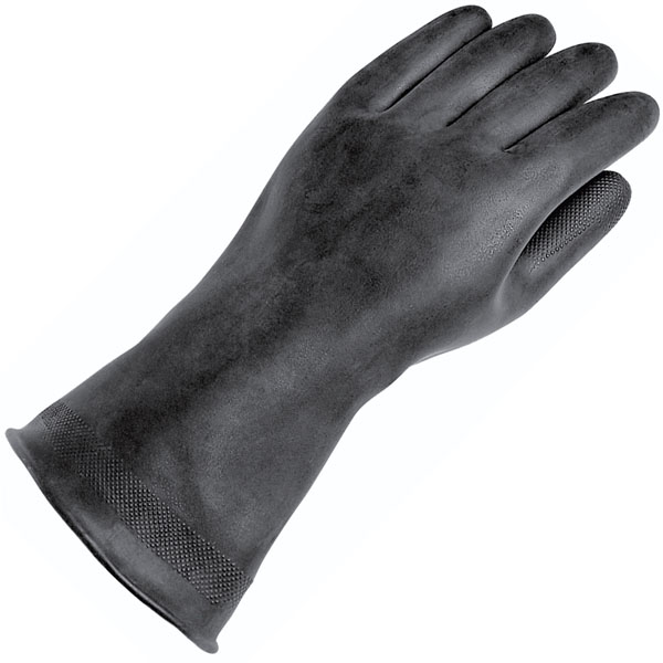 Image of Held Latex Over Glove - Black