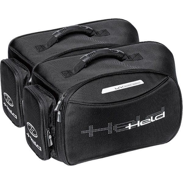 Image of Held Lombarda Expandable Velcro-Fasten Saddle Bags - Black