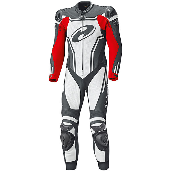 Image of Held Rush 1 Piece Leather Suit - Black / White / Red