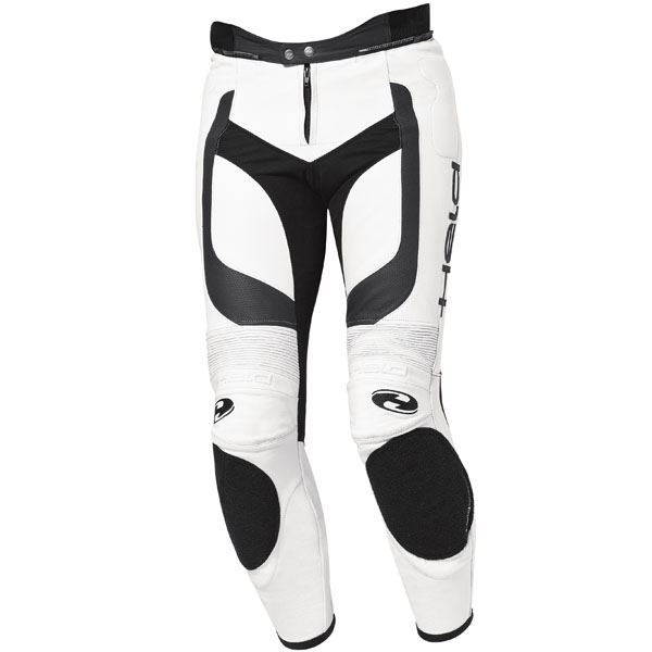 Image of Held Rocket II Leather Jeans - White / Black