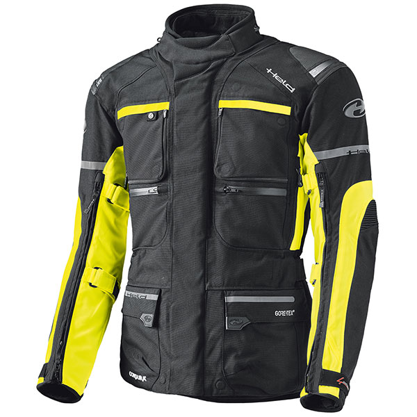 Image of Held Carese 2 Gore-Tex Textile Jacket - Black / Fluo Yellow
