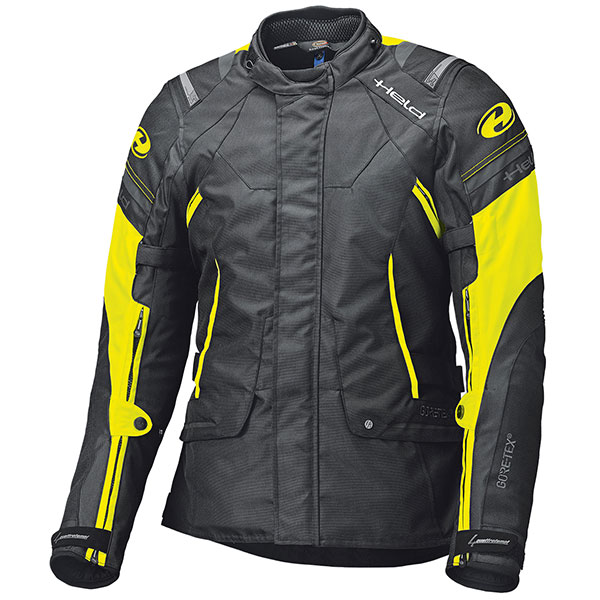 Image of Held Molto Gore-Tex Touring Textile Jacket - Black / Fluo Yellow