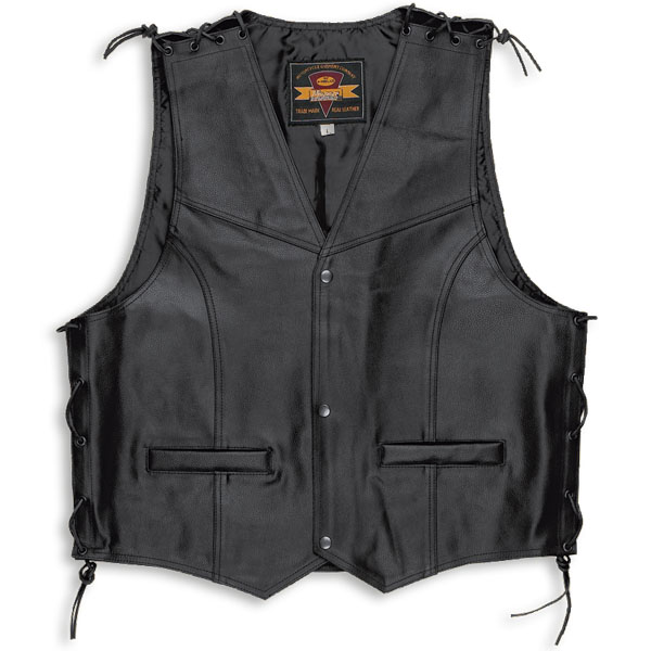 Cheap on sale leather vest