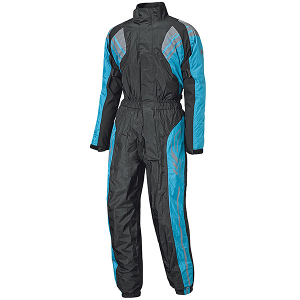 Image of Held Flood One Piece Rain Suit - Black / Blue