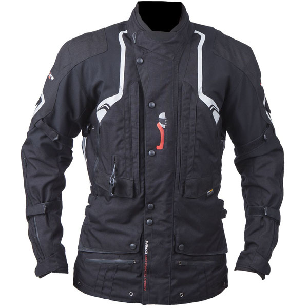 Image of Helite Touring Jacket Inflatable Textile Jacket - Black