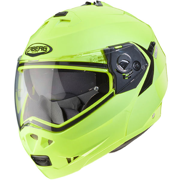 Image of Caberg Duke II Flip Front Helmet - Hi Vision Yellow