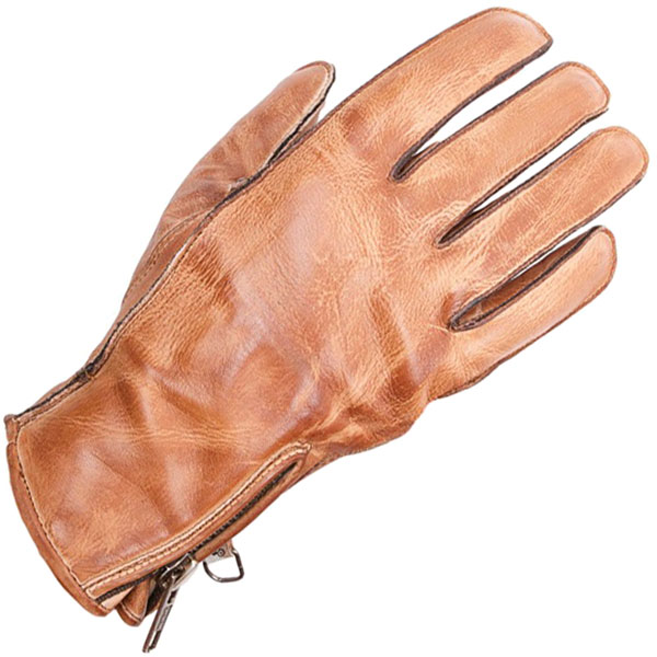 Image of Helstons Ladies Leather Liston Gloves - Camel