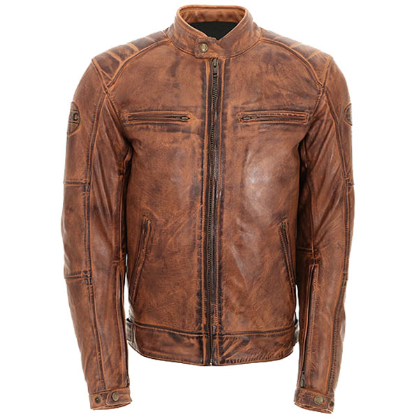 Helstons Track Rag Leather Jacket - Camel - FREE UK DELIVERY