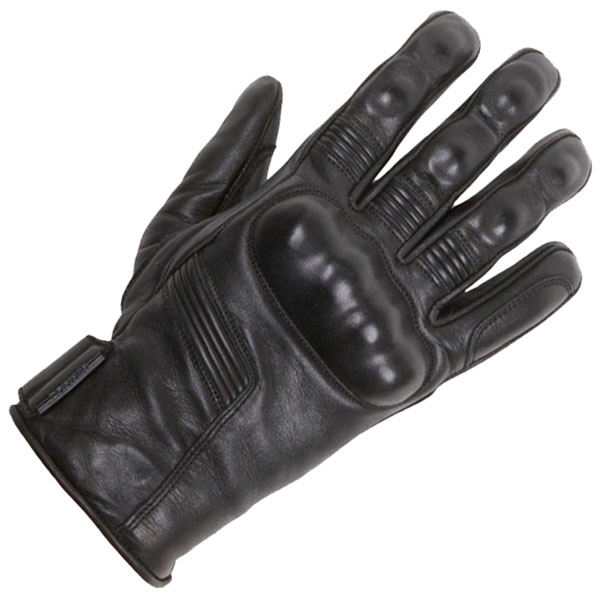 Image of Helstons Ladies Leather Lightning Gloves - Black