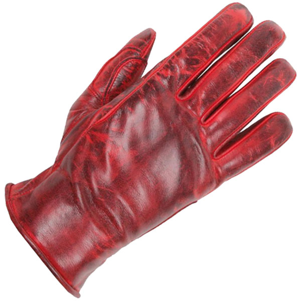 Image of Helstons Leather Stella Gloves - Red