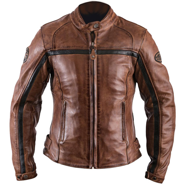 Image of Helstons Ladies Leather Daytona Jacket - Camel