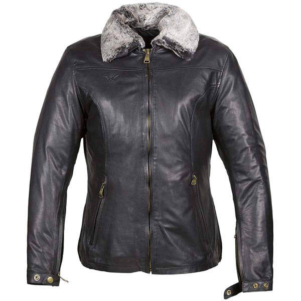 Image of Helstons Ladies Leather Liane Jacket - Black