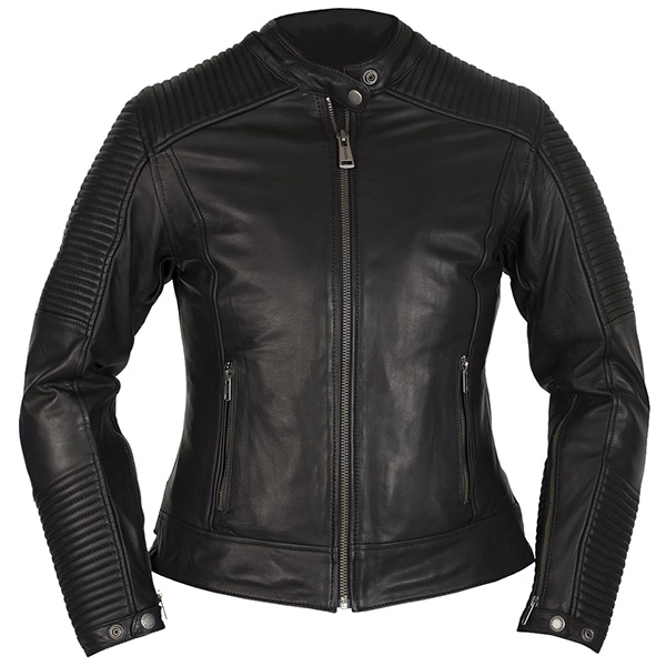 Helstons Ladies Leather Razzia Jacket - Black - FREE UK DELIVERY