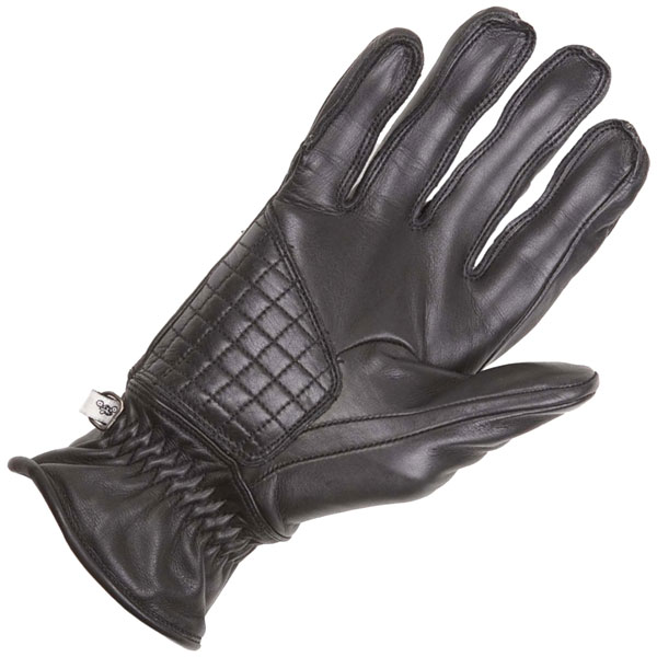 Helstons Leather Carbon Protect Gloves Black FREE UK DELIVERY