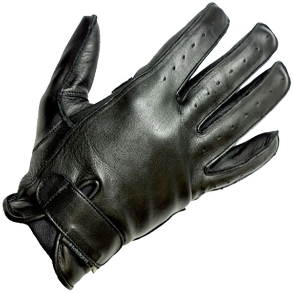 Image of Helstons Leather Hiro Gloves - Black
