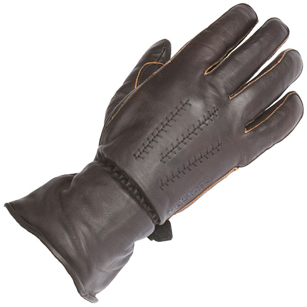 Image of Helstons Leather Jeff Gloves - Brown