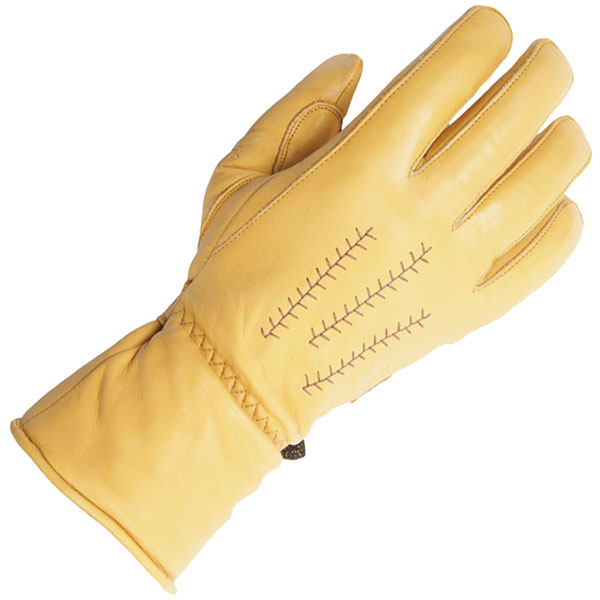 Image of Helstons Leather Jeff Gloves - Gold