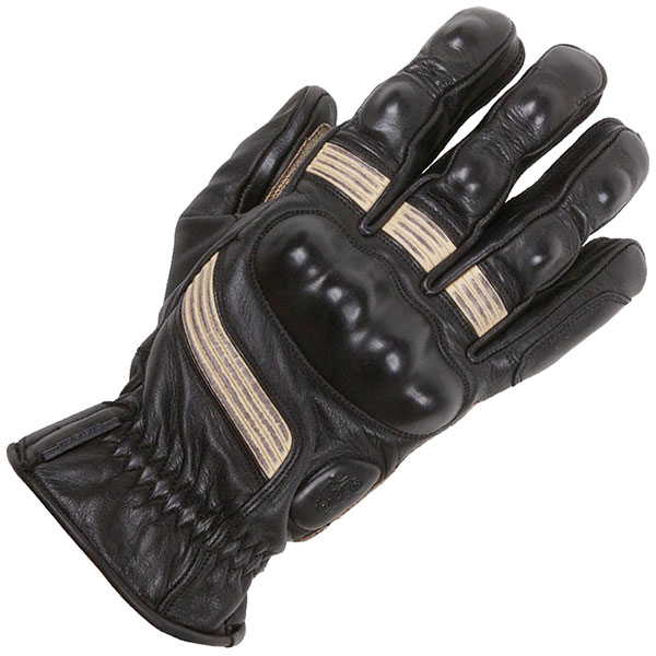 Image of Helstons Leather Vitesse Pro Summer Gloves - Black / Beige