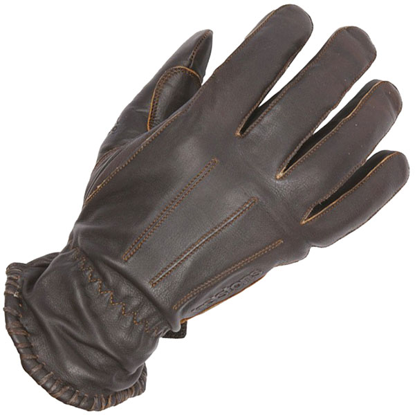 Image of Helstons Leather Walter Gloves - Brown