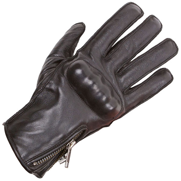 Image of Helstons Ladies Leather Zigy Gloves - Black