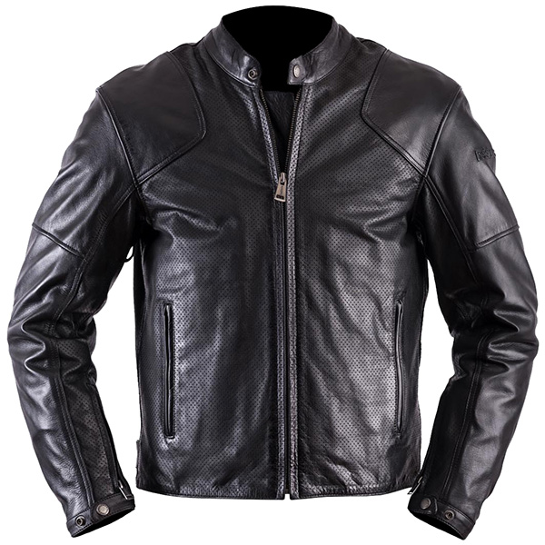 Image of Helstons Heat Leather Jacket - Black