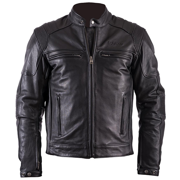 Image of Helstons Leather Trust Jacket - Black