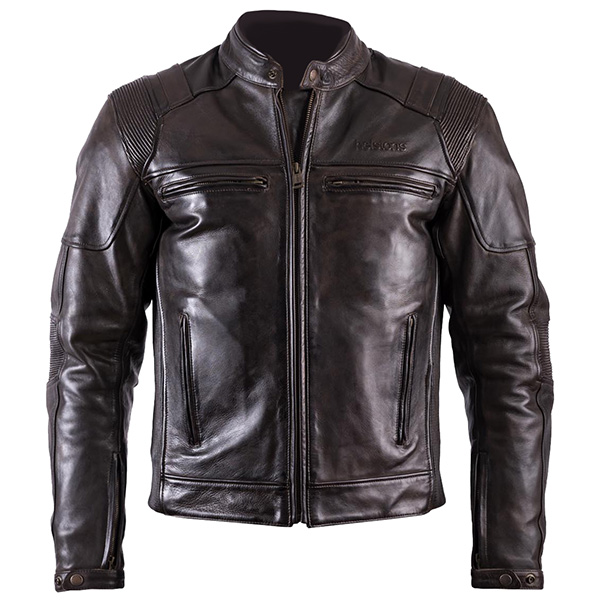 Image of Helstons Leather Trust Jacket - Brown