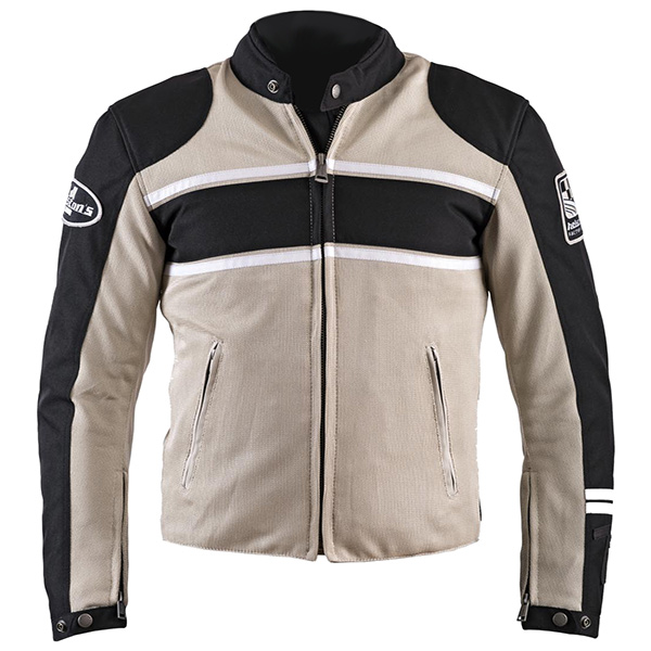 Image of Helstons Textile Winner Jacket - Beige / Black
