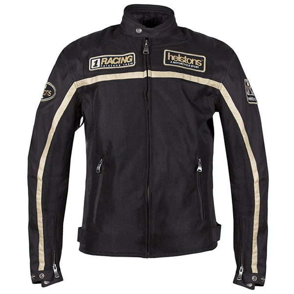 Image of Helstons Textile Daytona Mesh Jacket - Black