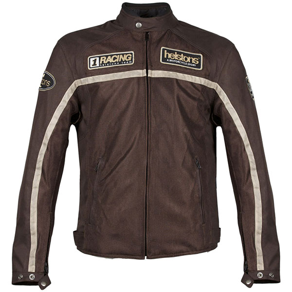 Image of Helstons Textile Daytona Mesh Jacket - Brown