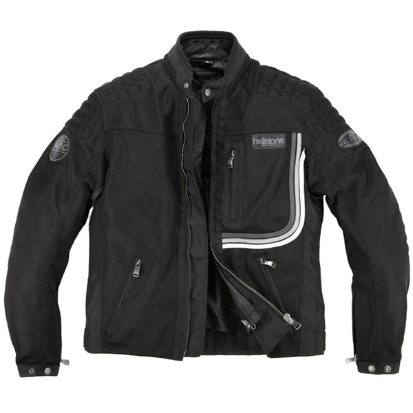 Image of Helstons Sonny Textile Jacket - Black
