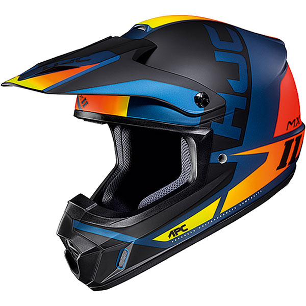 HJC CS MX II Creed Blue Orange FREE UK DELIVERY