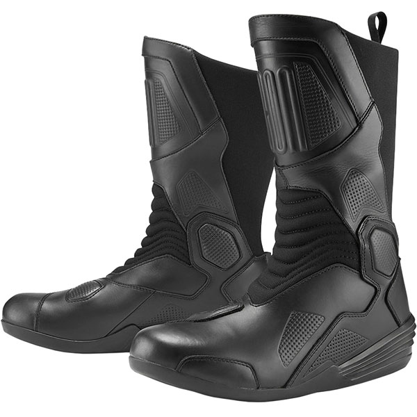 Image of Icon 1000 Joker WP Leather Boots - Black